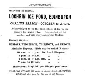 Lochrin Curling Advertisement